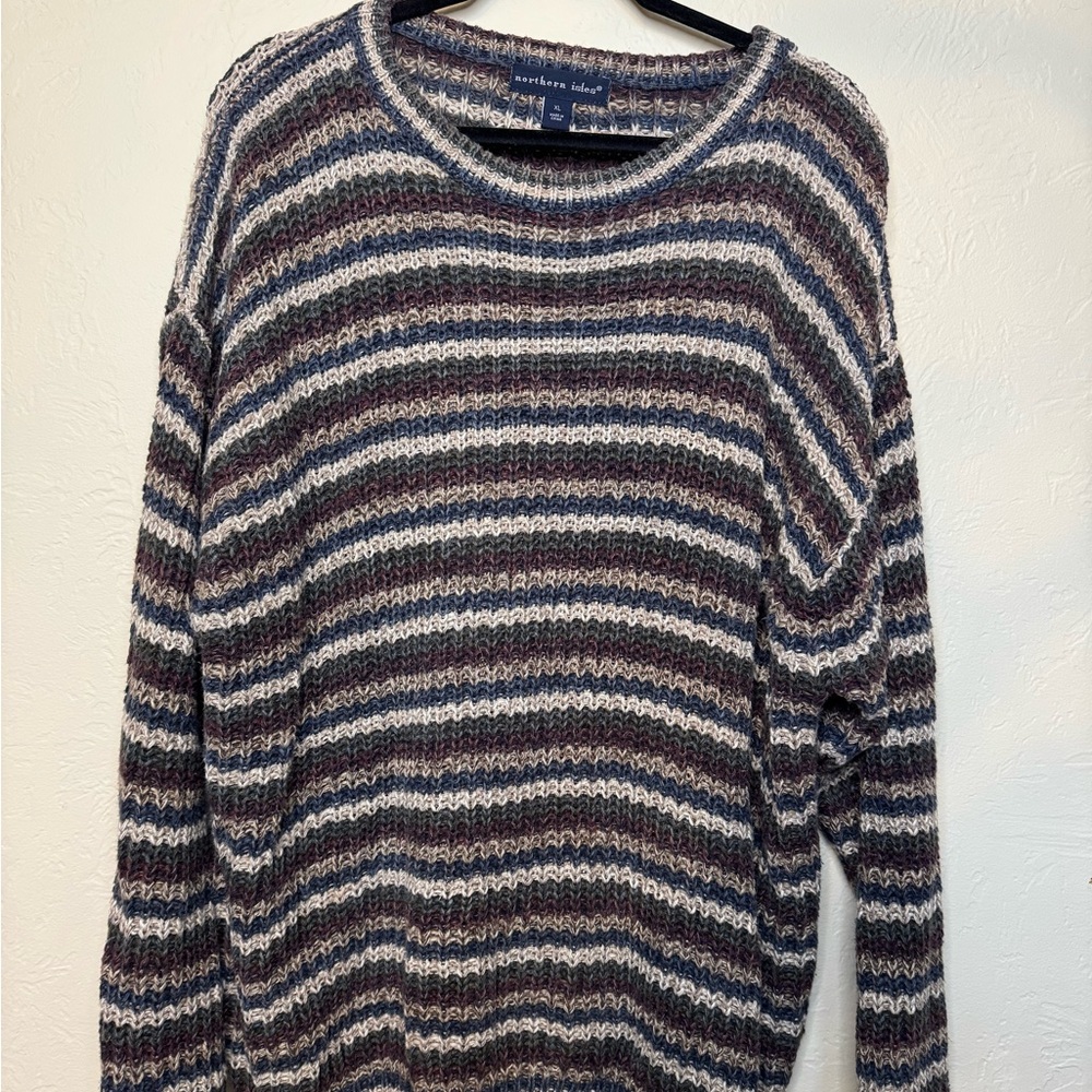 Vintage Striped Knit Sweater